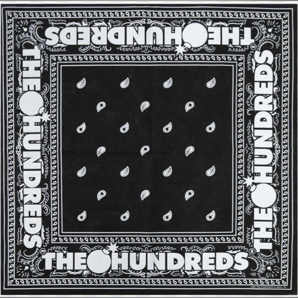 NWT The Hundreds Black Paisley Bandana